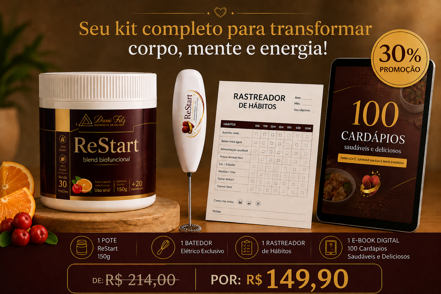 Kit ReStart Começo - 30 dias