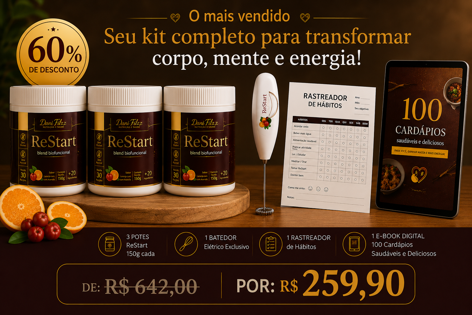 Kit ReStart Transformação - 90 dias